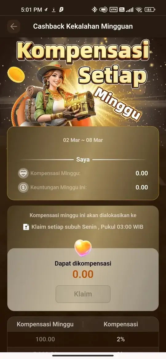RP99 APK cashback mingguan