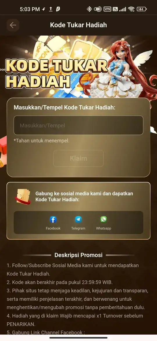 RP99 APK kode tukar hadiah